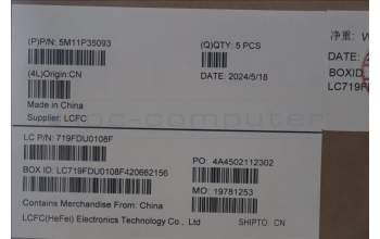 Lenovo 5M11P35093 MECH_ASM GRP_KBD_BZL_NORDIC_WW_LG_LTN