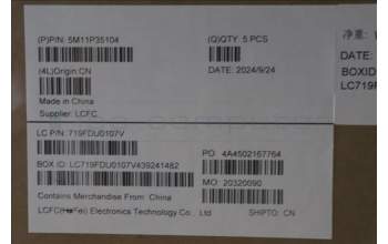 Lenovo 5M11P35104 MECH_ASM GRP_KBD_BZL_UK_WW_LG_LTN