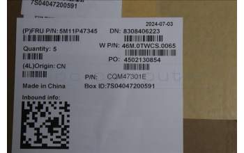 Lenovo 5M11P47345 MECH_ASM NoNFC CCvr+HBW KB ASM,SRX