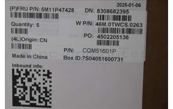 Lenovo 5M11P47428 MECH_ASM NFC CCvr+SWS KB ASM,LTN