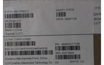 Lenovo 5M11P68311 MECH_ASM BL KB NP BK EURO ENG CHY