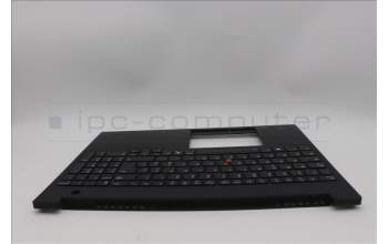 Lenovo 5M11P68335 C-Cover with keyboard, Italian, Black, Backlight, UK