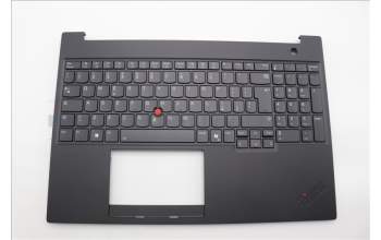 Lenovo 5M11P68336 C-Cover with keyboard, Italian, Black, Backlight, UK