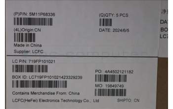 Lenovo 5M11P68336 C-Cover with keyboard, Italian, Black, Backlight, UK