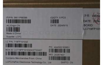 Lenovo 5M11P68386 MECH_ASM BL KB NP BK UK PMX