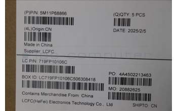 Lenovo 5M11P68866 MECH_ASM BL KB NP BK WW UK CHY