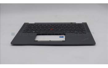 Lenovo 5M11P69084 C-Cover with keyboard, German, Grey, Backlight, WWAN, UK