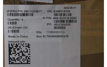 Lenovo 5M11Q25627 MECH_ASM GRP_KBD_BZL_GRE_WL_BK_SRX