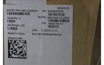 Lenovo 5M11Q25675 MECH_ASM GRP_KBD_BZL_SLV_WL_BK_TRI