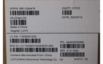 Lenovo 5M11Q54476 MECH_ASM BL KB BK ARA SRX