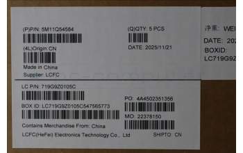 Lenovo 5M11Q54584 MECH_ASM BL KB BK GRE SRX