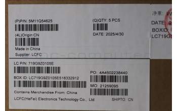 Lenovo 5M11Q54625 MECH_ASM BL KB BK JPN SRX