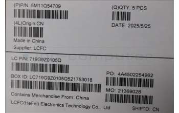 Lenovo 5M11Q54709 MECH_ASM BL KB BK SWS SRX