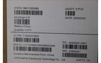 Lenovo 5M11Q55096 MECH_ASM FRU ASM Ccover ARA FP LTN