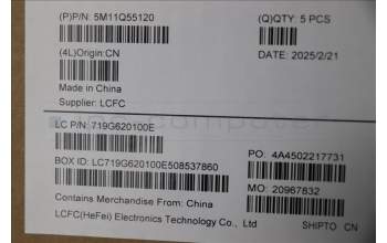 Lenovo 5M11Q55120 MECH_ASM FRU ASM Ccover SPA FP LTN