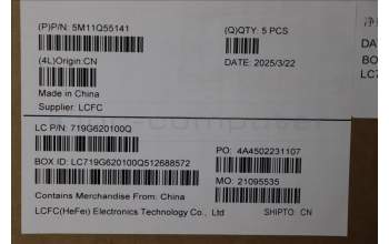 Lenovo 5M11Q55141 MECH_ASM FRU ASM Ccover ILD FP LTN