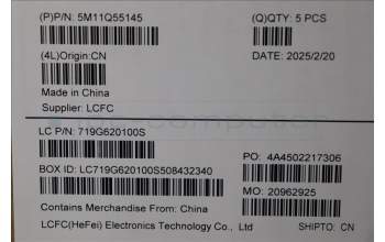 Lenovo 5M11Q55145 MECH_ASM FRU ASM Ccover HBW FP LTN