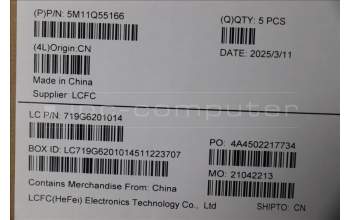 Lenovo 5M11Q55166 MECH_ASM FRU ASM Ccover POR FP LTN
