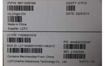 Lenovo 5M11Q55169 MECH_ASM FRU ASM Ccover RUS FP LTN