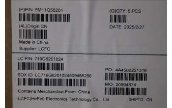 Lenovo 5M11Q55201 MECH_ASM FRU ASM Ccover SWE/FIN FP LTN