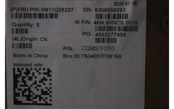 Lenovo 5M11Q55227 MECH_ASM Ccvrasm,KB,FRA,NWFC,NBL,DF