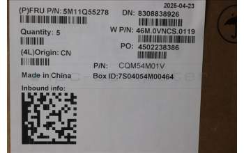 Lenovo 5M11Q55278 MECH_ASM Ccvrasm,KB,EURO_ENG,WFC,NBL,DF