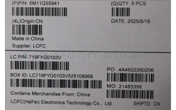 Lenovo 5M11Q55941 MECH_ASM GRP_KBD_BZL_GRE_WL_DB_CHY