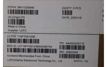 Lenovo 5M11Q55946 MECH_ASM GRP_KBD_BZL_JPN_WL_DB_CHY