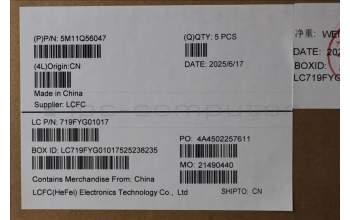 Lenovo 5M11Q56047 MECH_ASM GRP_KBD_BZL_EST_WW_DB_LTN