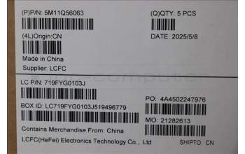 Lenovo 5M11Q56063 MECH_ASM GRP_KBD_BZL_POR_WW_DB_LTN
