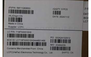 Lenovo 5M11Q60653 MECH_ASM BL KB BK NOR SRX