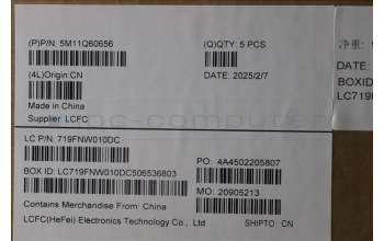 Lenovo 5M11Q60656 MECH_ASM BL KB BK NORDIC LTN