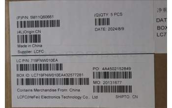 Lenovo 5M11Q60661 MECH_ASM BL KB BK POR SRX