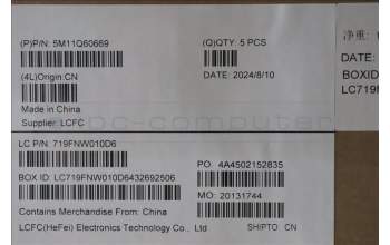 Lenovo 5M11Q60669 MECH_ASM BL KB BK SLV SRX