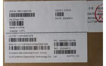 Lenovo 5M11Q60705 MECH_ASM BL KB BK UKR SRX