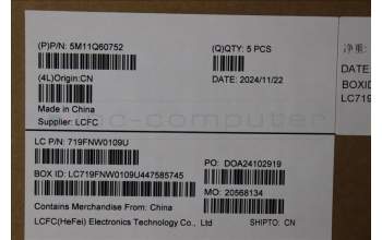 Lenovo 5M11Q60752 MECH_ASM BL KB BK SC CZE/SLK SRX