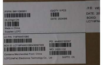 Lenovo 5M11Q60851 MECH_ASM BL KB BK SC RUS CHY