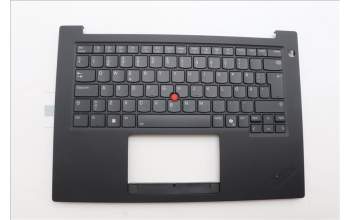 Lenovo 5M11Q60865 C-Cover with keyboard, Swedish/Finnish, Black, Backlight, UK