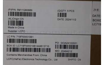 Lenovo 5M11Q60889 MECH_ASM BL KB BK SC UK SRX