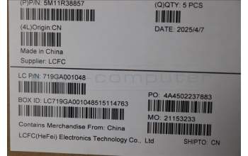 Lenovo 5M11R38857 MECH_ASM GRP_KBD_BZL_ENG_WL_LG_CHY