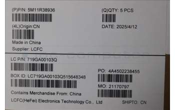 Lenovo 5M11R38936 MECH_ASM GRP_KBD_BZL_EURO ENG_WL_LG_LTN