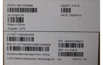 Lenovo 5M11R38986 MECH_ASM GRP_KBD_BZL_UK_WL_LG_LTN