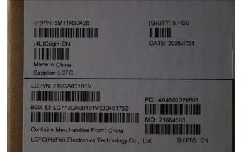 Lenovo 5M11R39428 MECH_ASM GRP_KBD_BZL_GRE_WW_LG_CHY
