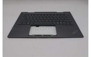 Lenovo 5M11R39519 C-Cover with keyboard, Korean, Luna Grey, FingerPrint Reader, WWAN, US