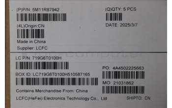 Lenovo 5M11R87942 MECH_ASM GRP_KBD_BZL_ILD_WL_BKGY_LTN