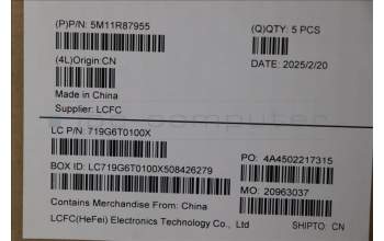 Lenovo 5M11R87955 MECH_ASM GRP_KBD_BZL_SWS_WL_BKGY_LTN