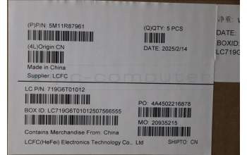 Lenovo 5M11R87961 MECH_ASM GRP_KBD_BZL_UKR_WL_BKGY_LTN