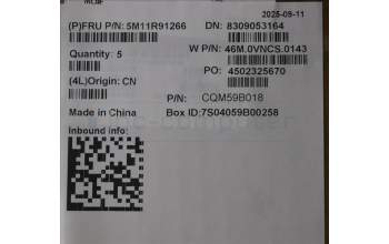 Lenovo 5M11R91266 MECH_ASM Ccvrasm,KB,POR,WFC,NBL,LTN