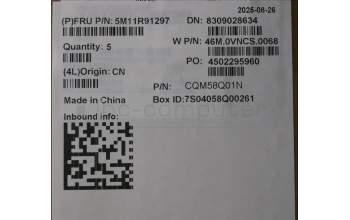 Lenovo 5M11R91297 MECH_ASM Ccvrasm,KB,FRA,NWFC,BL,DF