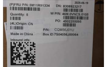 Lenovo 5M11R91334 MECH_ASM Ccvrasm,KB,UK,NWFC,BL,DF